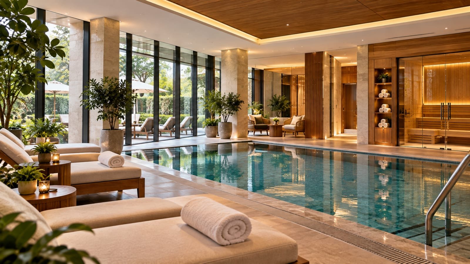 Wellness and spa interior designed by Platinum Developers Global
